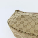 GUCCI GG Canvas Sherry Line Shoulder Bag Beige Gold 181092 Auth 150514-10