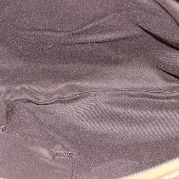 GUCCI GG Canvas Sherry Line Shoulder Bag Beige Gold 181092 Auth 150514