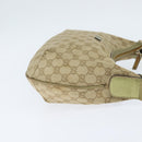 GUCCI GG Canvas Sherry Line Shoulder Bag Beige Gold 181092 Auth 150514-5