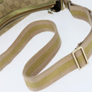 GUCCI GG Canvas Sherry Line Shoulder Bag Beige Gold 181092 Auth 150514-7