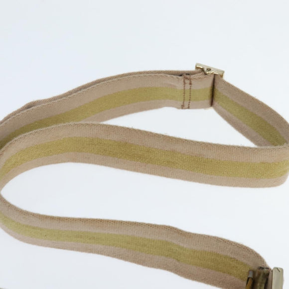 GUCCI GG Canvas Sherry Line Shoulder Bag Beige Gold 181092 Auth 150514