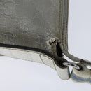 GUCCI GG Canvas Sherry Line Shoulder Bag Gray Silver 145857 Auth 150515-9