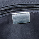 GUCCI GG Canvas Sherry Line Shoulder Bag Gray Silver 145857 Auth 150515-18