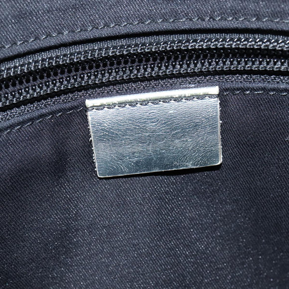 GUCCI GG Canvas Sherry Line Shoulder Bag Gray Silver 145857 Auth 150515