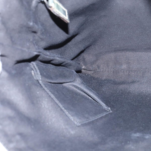 GUCCI GG Canvas Sherry Line Shoulder Bag Gray Silver 145857 Auth 150515