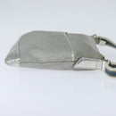 GUCCI GG Canvas Sherry Line Shoulder Bag Gray Silver 145857 Auth 150515-4