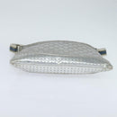 GUCCI GG Canvas Sherry Line Shoulder Bag Gray Silver 145857 Auth 150515-5