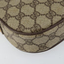 GUCCI GG Supreme Web Sherry Line Shoulder Bag PVC Beige Red Green Auth 150518-11