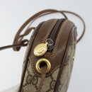 GUCCI GG Supreme Web Sherry Line Shoulder Bag PVC Beige Red Green Auth 150518-15