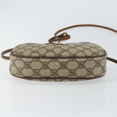 GUCCI GG Supreme Web Sherry Line Shoulder Bag PVC Beige Red Green Auth 150518-9