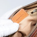 Christian Dior Trotter Canvas Romantic Chain Bag PVC Brown Silver Auth 150521-22