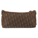 Christian Dior Trotter Canvas Romantic Chain Bag PVC Brown Silver Auth 150521-3