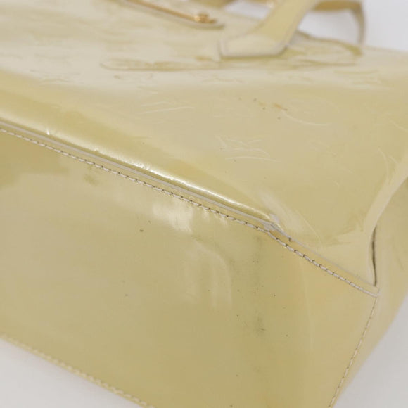 LOUIS VUITTON Monogram Vernis Wilshire PM Hand Bag Broncorail M91452 Auth 150528