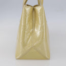 LOUIS VUITTON Monogram Vernis Wilshire PM Hand Bag Broncorail M91452 Auth 150528-4