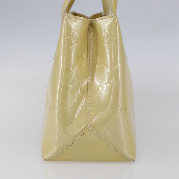 LOUIS VUITTON Monogram Vernis Wilshire PM Hand Bag Broncorail M91452 Auth 150528