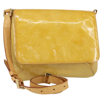 LOUIS VUITTON Monogram Vernis Thompson Street Bag Beige M91301 LV Auth 150529