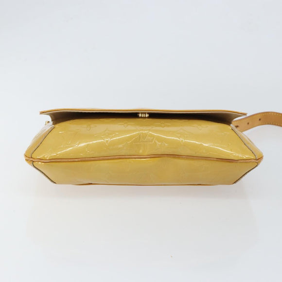 LOUIS VUITTON Monogram Vernis Thompson Street Bag Beige M91301 LV Auth 150529