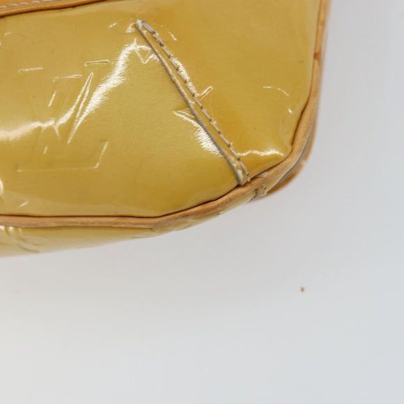 LOUIS VUITTON Monogram Vernis Thompson Street Bag Beige M91301 LV Auth 150529