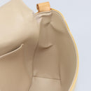 LOUIS VUITTON Monogram Vernis Thompson Street Bag Beige M91301 LV Auth 150529-19