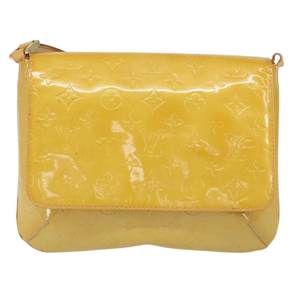 LOUIS VUITTON Monogram Vernis Thompson Street Bag Beige M91301 LV Auth 150529