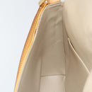 LOUIS VUITTON Monogram Vernis Thompson Street Bag Beige M91301 LV Auth 150529-20