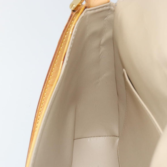 LOUIS VUITTON Monogram Vernis Thompson Street Bag Beige M91301 LV Auth 150529