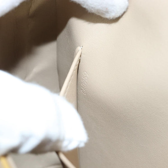 LOUIS VUITTON Monogram Vernis Thompson Street Bag Beige M91301 LV Auth 150529