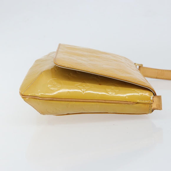 LOUIS VUITTON Monogram Vernis Thompson Street Bag Beige M91301 LV Auth 150529