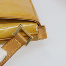 LOUIS VUITTON Monogram Vernis Thompson Street Bag Beige M91301 LV Auth 150529-5