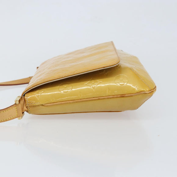 LOUIS VUITTON Monogram Vernis Thompson Street Bag Beige M91301 LV Auth 150529