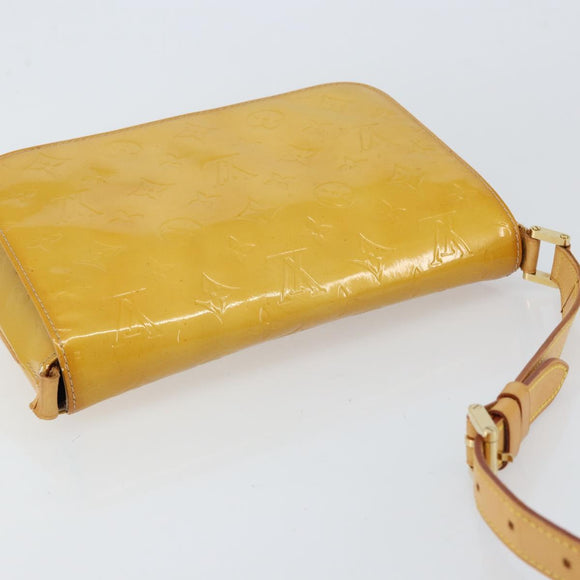 LOUIS VUITTON Monogram Vernis Thompson Street Bag Beige M91301 LV Auth 150529