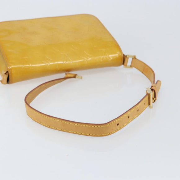 LOUIS VUITTON Monogram Vernis Thompson Street Bag Beige M91301 LV Auth 150529