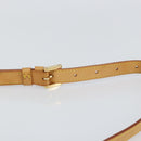 LOUIS VUITTON Monogram Vernis Thompson Street Bag Beige M91301 LV Auth 150529-9