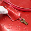 LOUIS VUITTON Monogram Vernis Alma GM Hand Bag Rose Pop M93625 LV Auth 150530-9