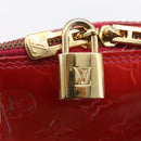 LOUIS VUITTON Monogram Vernis Alma GM Hand Bag Rose Pop M93625 LV Auth 150530-18