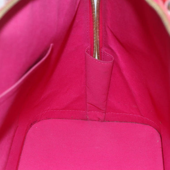 LOUIS VUITTON Monogram Vernis Alma GM Hand Bag Rose Pop M93625 LV Auth 150530