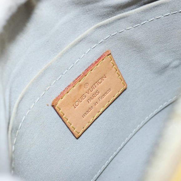 LOUIS VUITTON Monogram Vernis Minna Street Shoulder Bag Perle M91509 Auth 150531