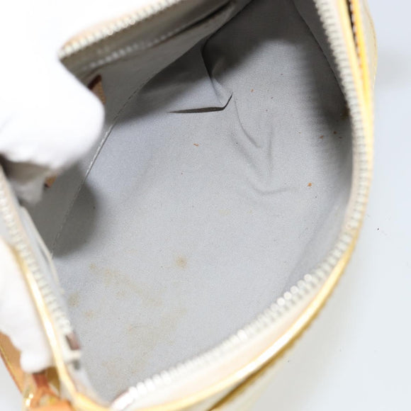 LOUIS VUITTON Monogram Vernis Minna Street Shoulder Bag Perle M91509 Auth 150531