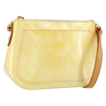 LOUIS VUITTON Monogram Vernis Minna Street Shoulder Bag Perle M91509 Auth 150531