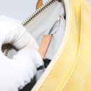 LOUIS VUITTON Monogram Vernis Minna Street Shoulder Bag Perle M91509 Auth 150531-12