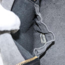 CHANEL Vanity Hand Bag Caviar Skin Black Gold CC Auth 150535-19