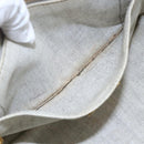 PRADA Canapa PM Hand Bag Canvas Gray Gold Auth 150536-19