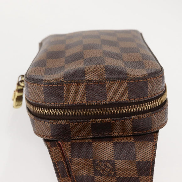 LOUIS VUITTON Damier Ebene Geronimos Shoulder Bag N51994 LV Auth 150537