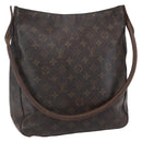 LOUIS VUITTON Monogram Looping GM Schultertasche M51145 LV Auth 150539-1