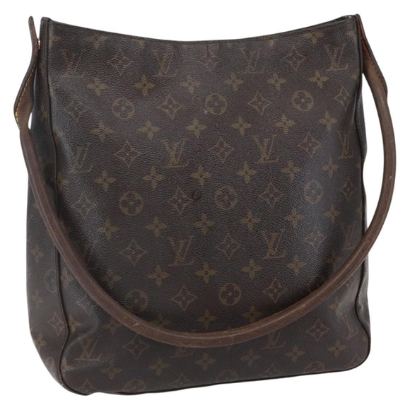 LOUIS VUITTON Monogram Looping GM Schultertasche M51145 LV Auth 150539
