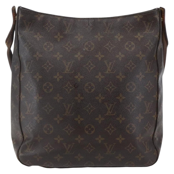 LOUIS VUITTON Monogram Looping GM Schultertasche M51145 LV Auth 150539