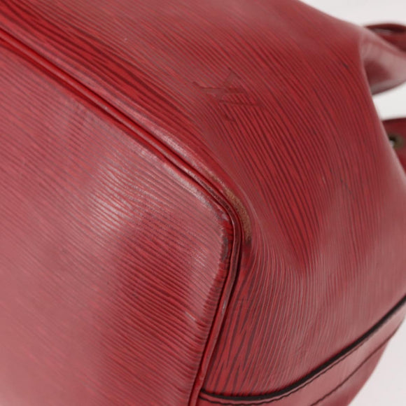 LOUIS VUITTON Epi Petit Noe Shoulder Bag Red M44107 LV Auth 150540