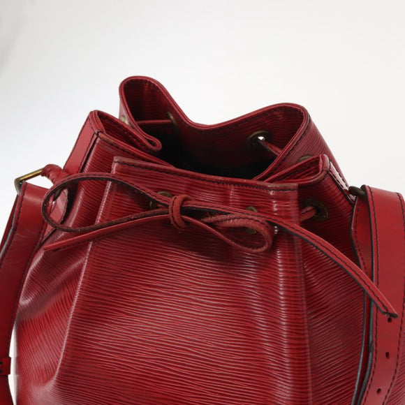 LOUIS VUITTON Epi Petit Noe Shoulder Bag Red M44107 LV Auth 150540