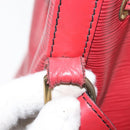 LOUIS VUITTON Epi Petit Noe Shoulder Bag Red M44107 LV Auth 150540-11