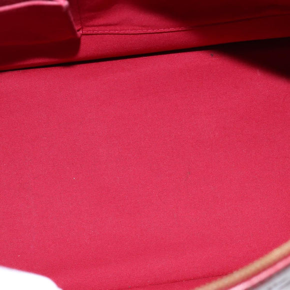 LOUIS VUITTON Monogram Vernis Alma GM Hand Bag Pomme D'amour M93596 Auth 150541